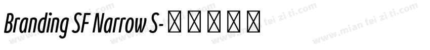 Branding SF Narrow S字体转换